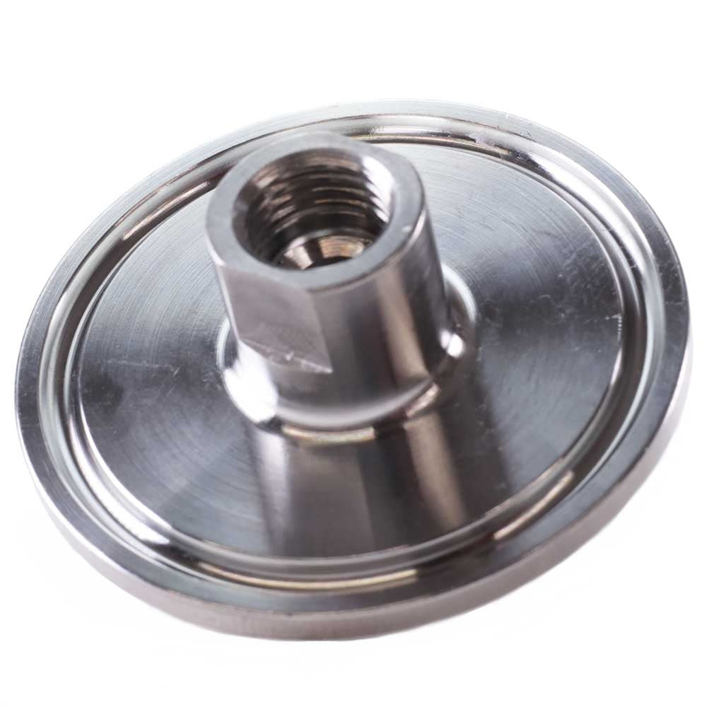 1.5" Tri Clamp x 1/4" MFL x 1/4" FFL (Male Flare Outside, Female Flare Inside)