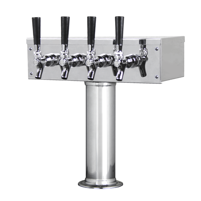 4 Faucet Tap T-Tower - With Glycol Cooling Lines