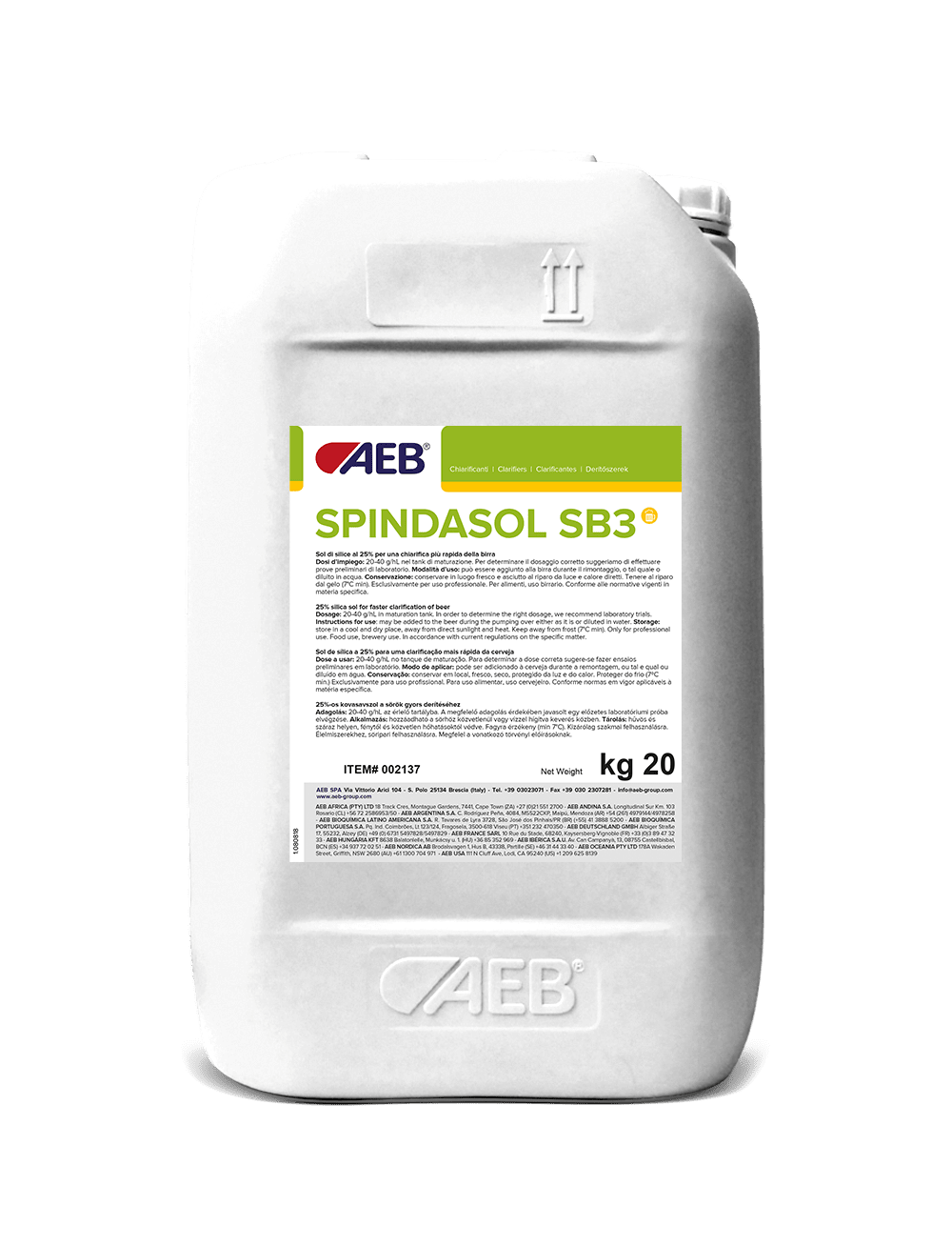 AEB Spindasol SB3 silica sol