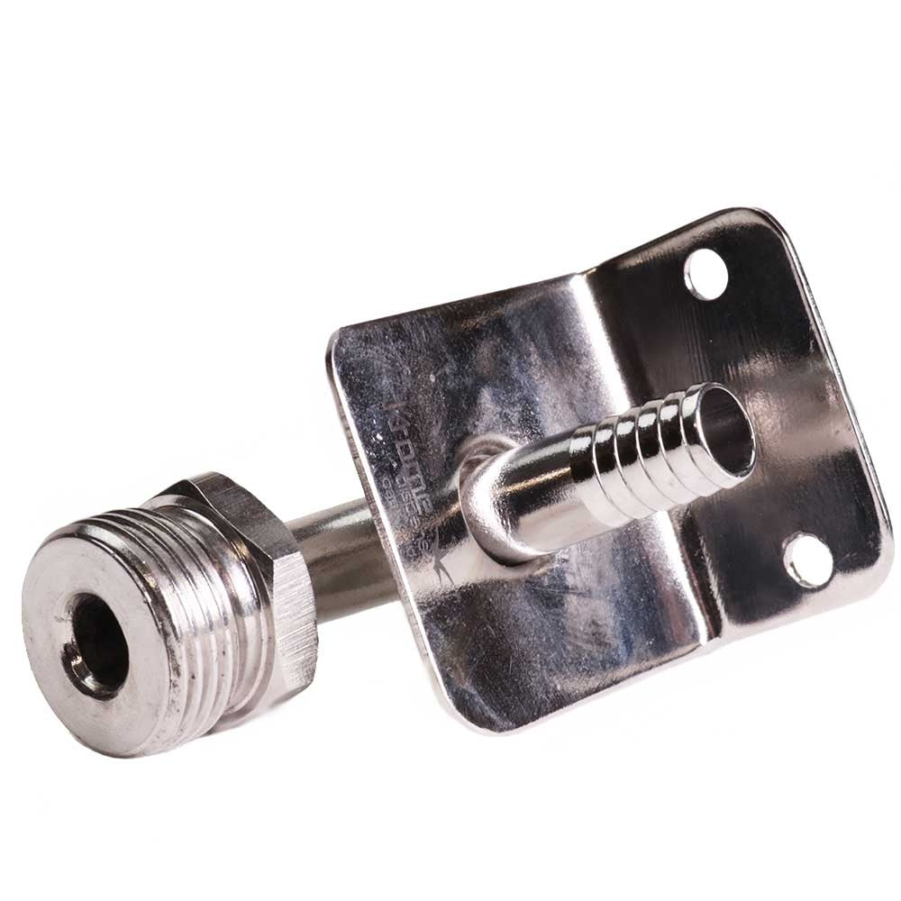 Beer Thread to 3/8" Barbed Elbow Wall Bracket