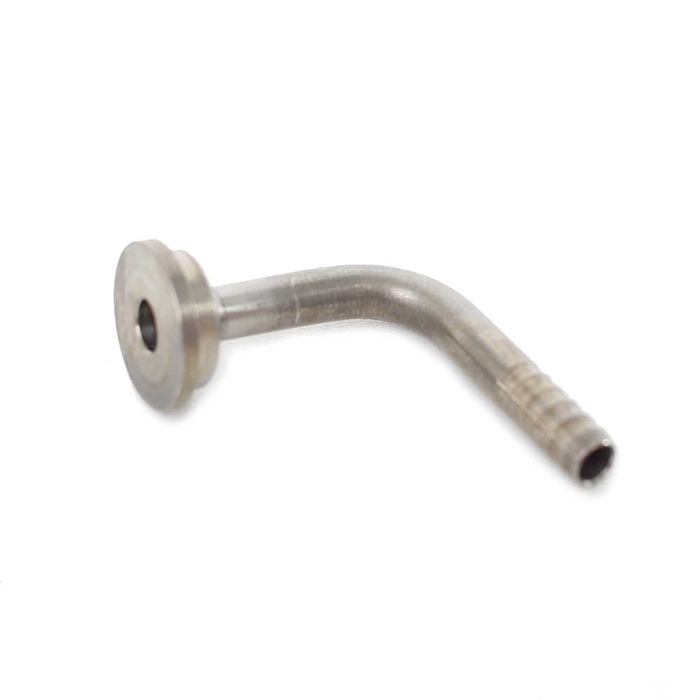 Stainless Shank Nipple - 90 Degree Elbow - 3/16"