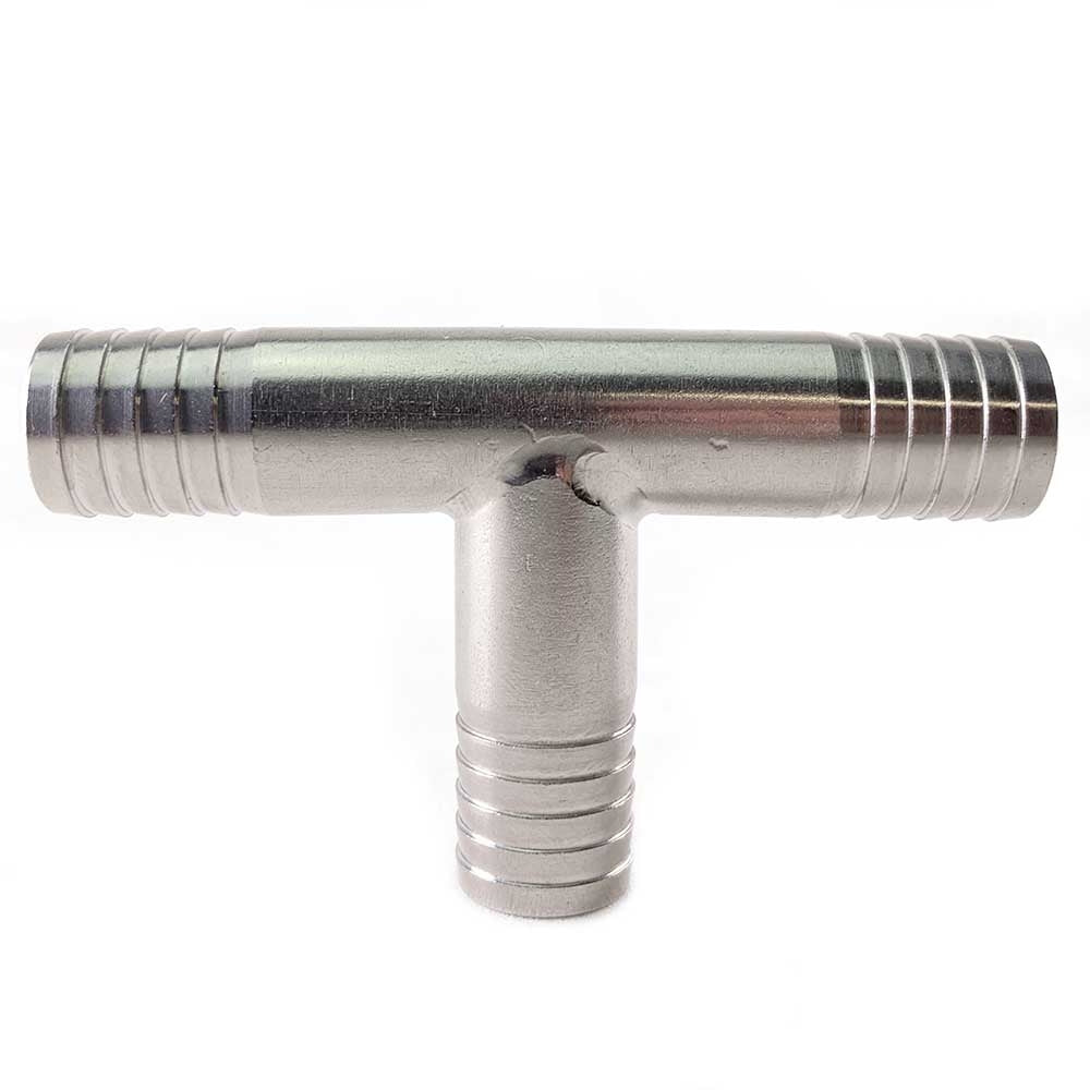 Stainless Steel Barbed Tee - 1/2"
