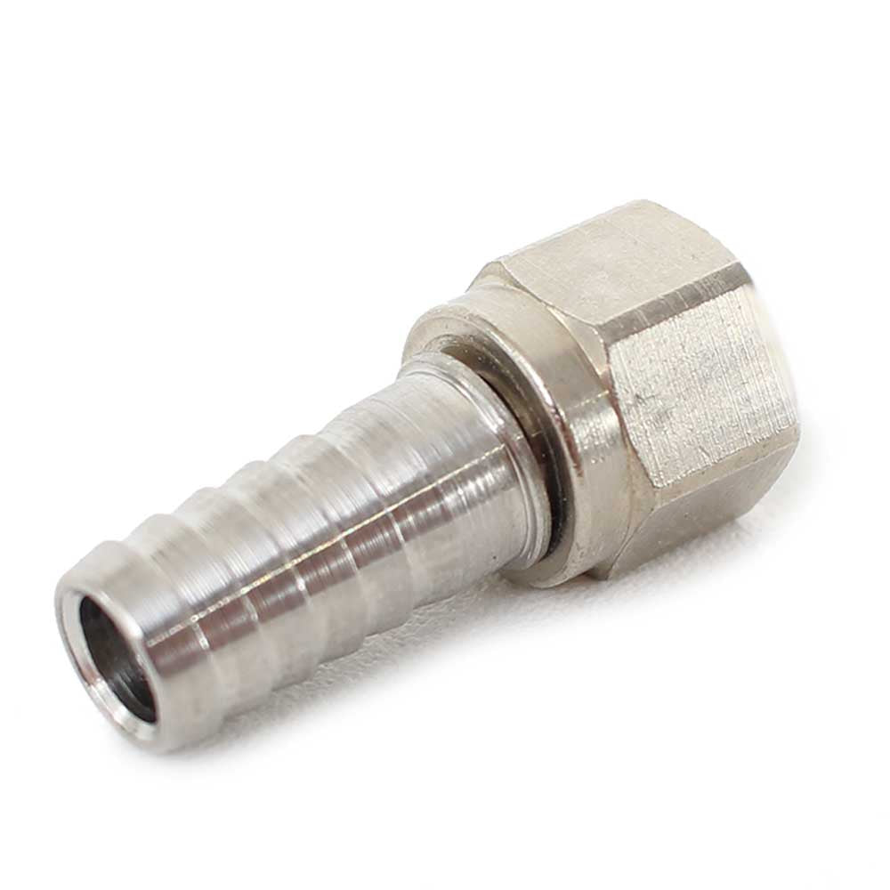 Swivel Nut 1/4" MFL to 3/8" Barb