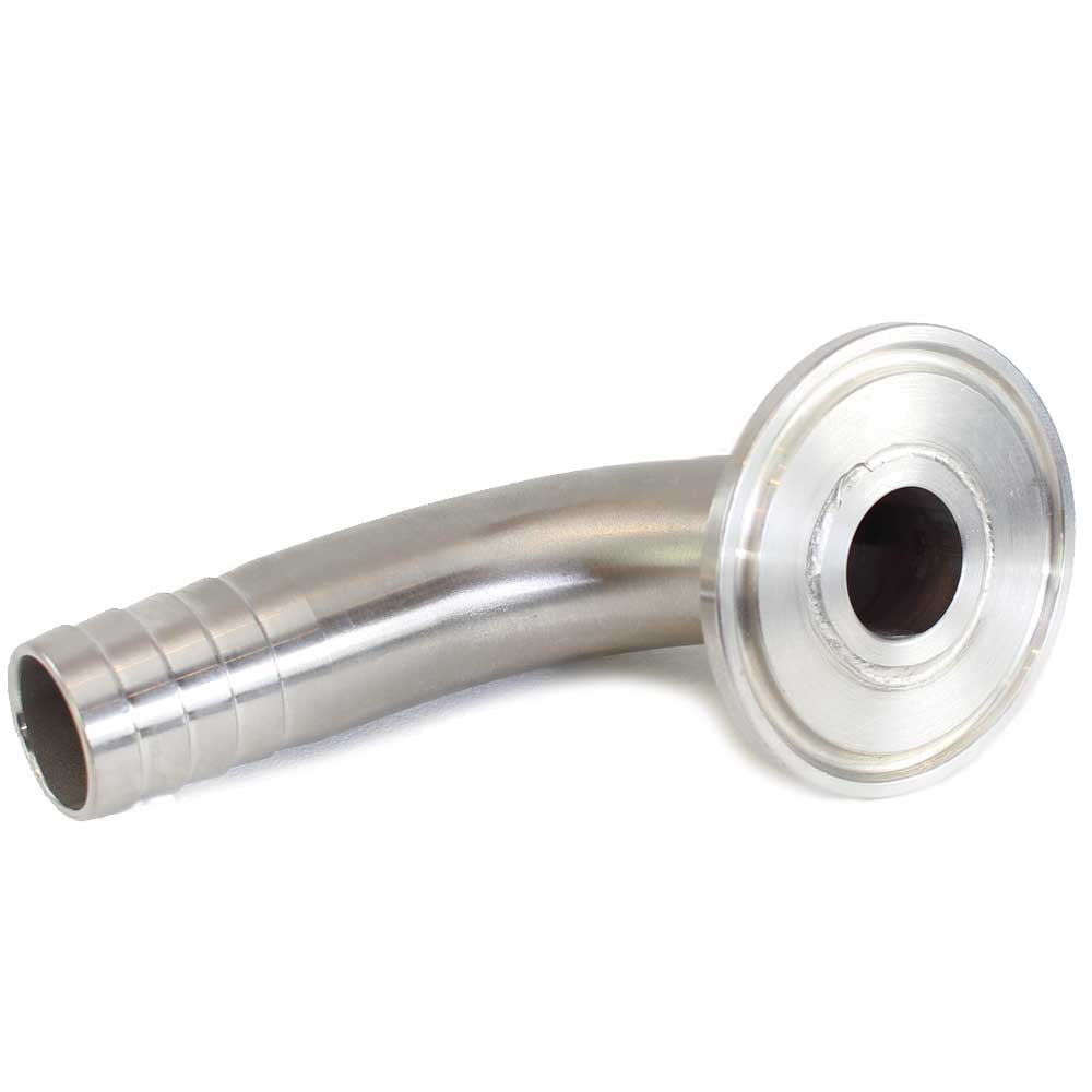 1.5" Tri Clamp x 3/4" 90 Elbow Barbed