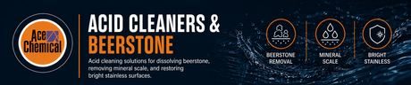 Acid cleaners and beerstone removers for breweries