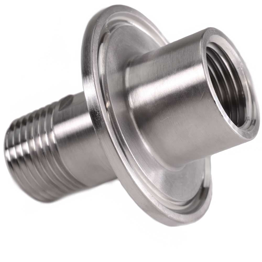 1.5" Tri Clamp x 1/2" MPT x 1/2" FPT