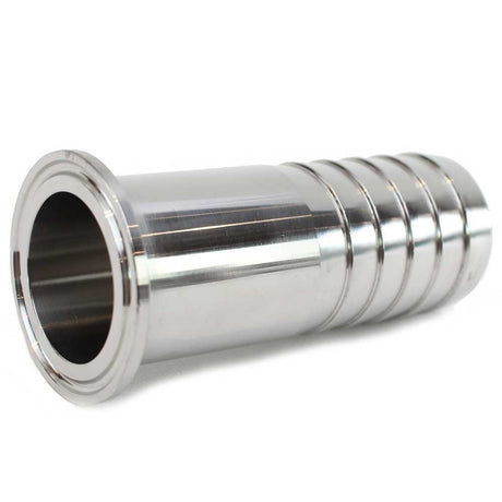 1.5" Tri Clamp x 1.5" Hose Barb - 4" Long