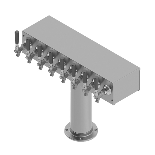 8 Faucet Tap T-Tower - With Glycol Cooling Lines