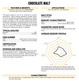 Briess Chocolate Malt - 50 lb. Bag