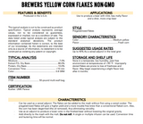 Briess Flaked Corn - 50 lb. Sack