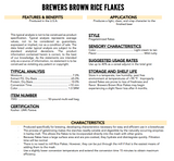 Briess Flaked Rice - 50 lb. Sack