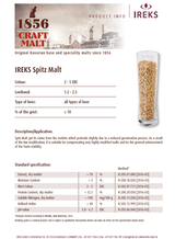 IREKS Spitz Malt - (Dextrin) - 55 lb. Bag