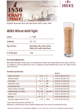 IREKS White Wheat Malt - 55 lb. Bag