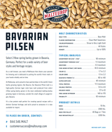 Malteurop Bavarian Pilsen Malt - 55 lb. Bag