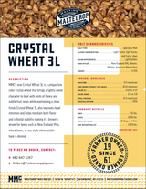 Malteurop Crystal Wheat 3L - 55 lb. Bag