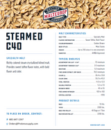 Malteurop Steamed C-40 - 55 lb. Bag