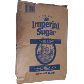 Pure White Cane Sugar - Extra Fine Grain - 50 lb. Sack
