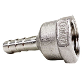 Stainless 1/2" FPT x 3/8" Barb