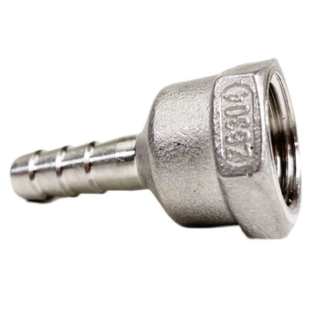 Stainless 1/2" FPT x 3/8" Barb