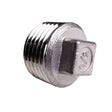 Square Plug - 1/2" NPT - Stainless Steel