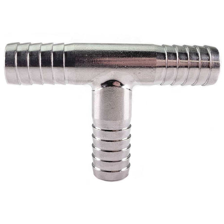 3/8" Barbed Stainless Tee