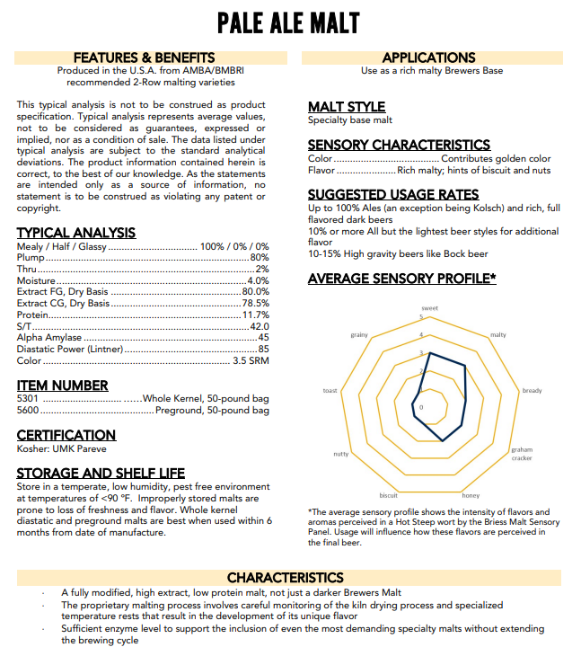 Briess Pale Ale