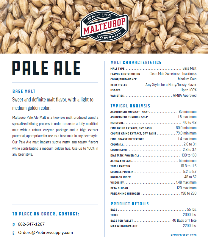 Malteurop Pale Ale Malt-