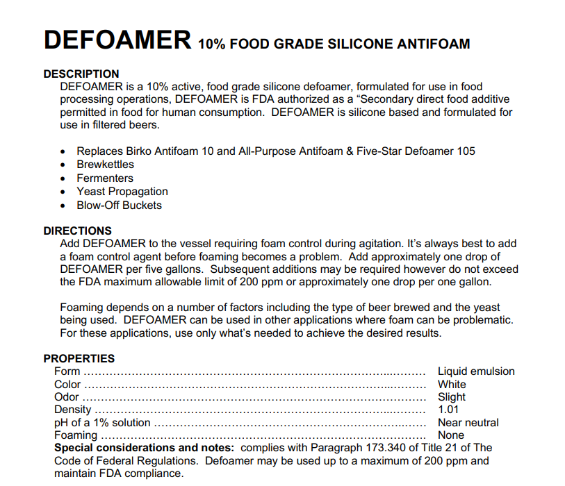 Ace Defoamer